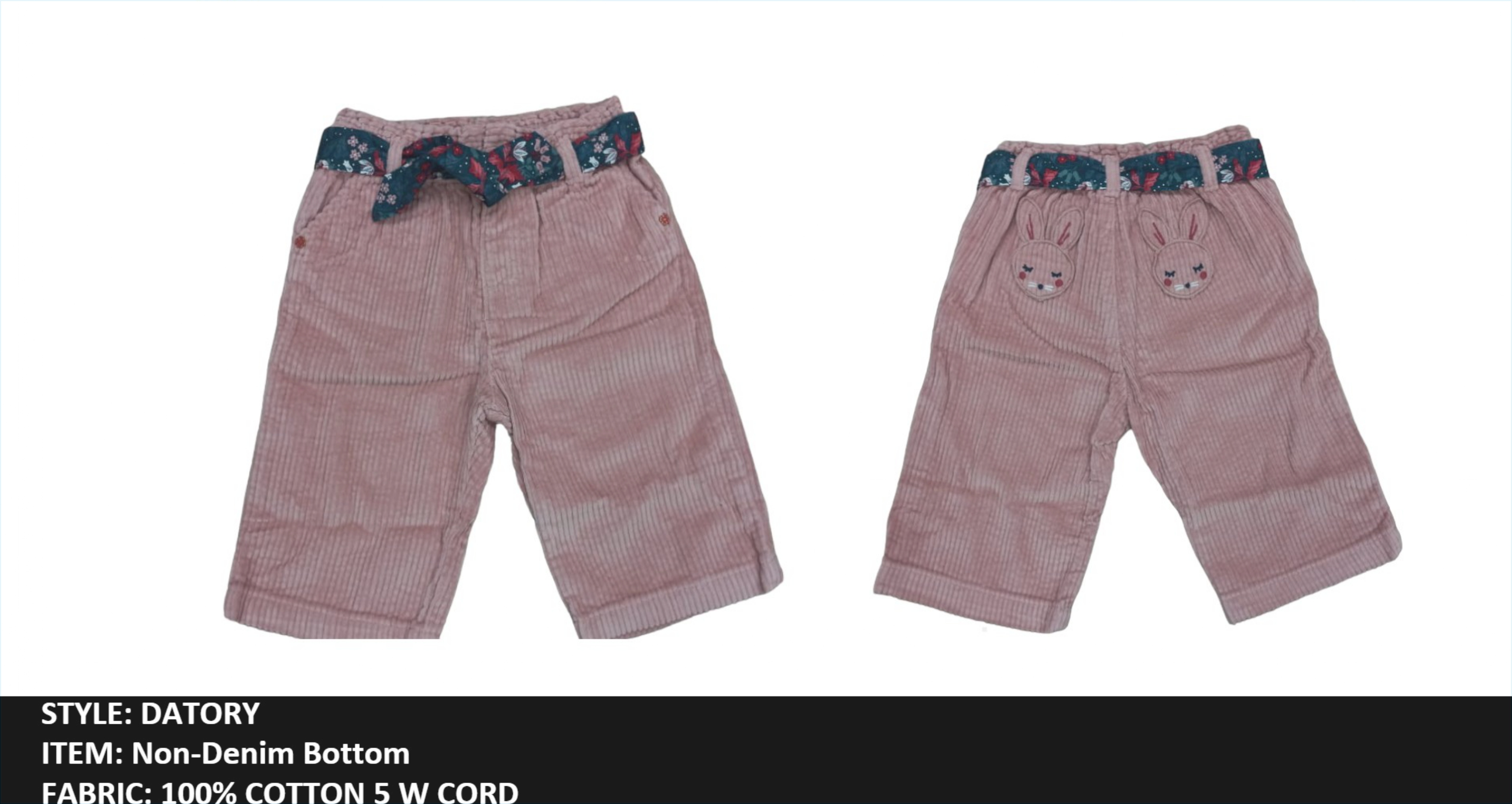 Non-Denim Bottom shorts(KIDS) shorts